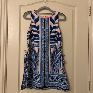 Lilly Pulitzer Donna Romper, Pink Tropics Tint Heat Wave Engineered